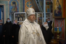 Благочинный Шарыповского округа протоиерей Павел Фролов, сослужил правящему архииерею в Казанском соборе г. Ачинска.