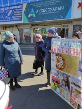 Прихожанка Свято-Троицкого Собора организовала и провела акцию Начало жизни в г. Шарыпово 2