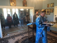 Божественная литургия в посёлке Горячегорск 2