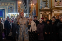 Шарыповский благочинный сослужил правящему архиерею на праздничной литургии в городе Ачинск