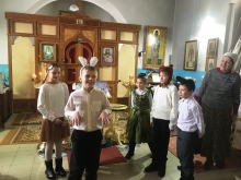 Ученики воскресной школы поздравили прихожан Дубининского храма с Рождеством 4