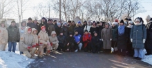 Новосёловский священник принял участие в митинге у обелиска воинам 2